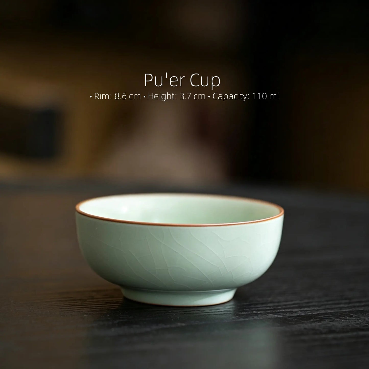 Ru Kiln Ice Crackle Glaze Gongfu Tea Cup Set SONG KILN