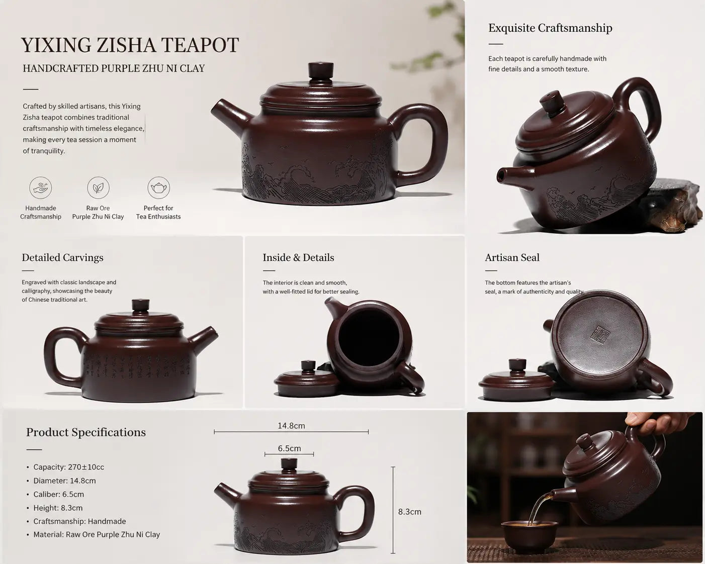 Yixing Zisha Teapot (GuanHai) SONG KILN