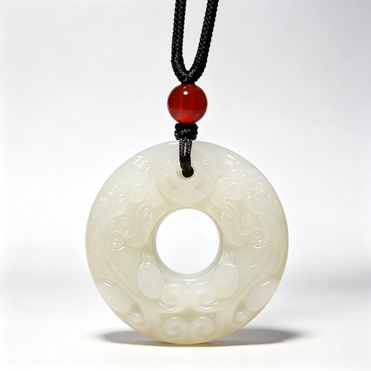 Hetian Jade Pixiu Lucky Protection Pendant