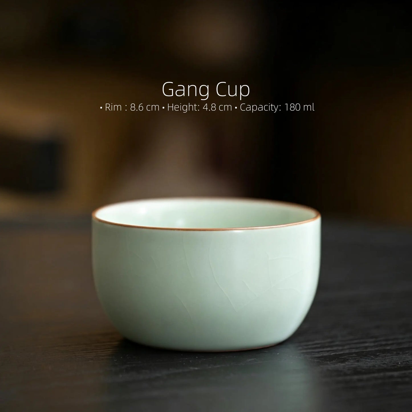 Ru Kiln Ice Crackle Glaze Gongfu Tea Cup Set SONG KILN