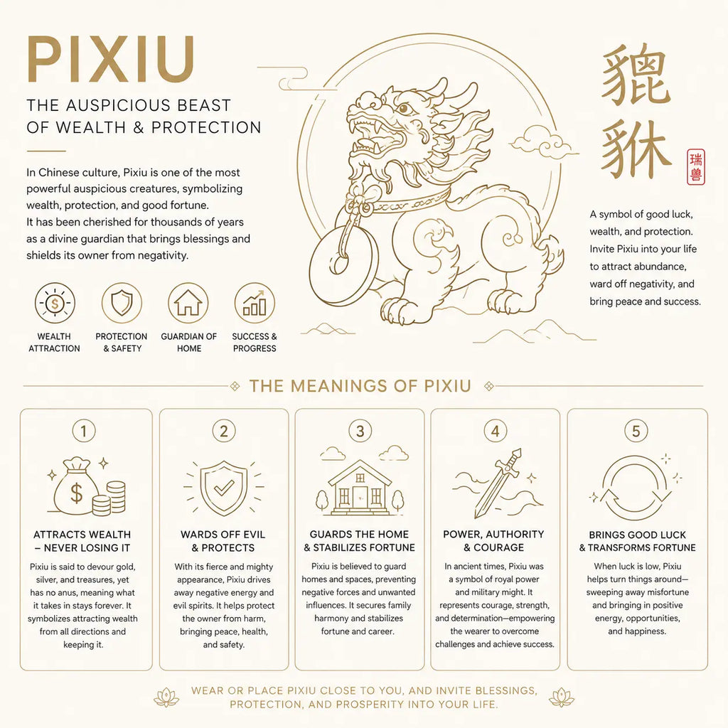 Chinese cultural introduction card for SONGKILN Hetian jade double pixiu pendant, explanation of pixiu fortune attraction and negative energy protection symbolism